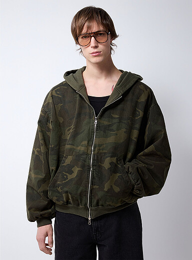 Reversible camouflage jacket <b>Imported from Seoul</b>