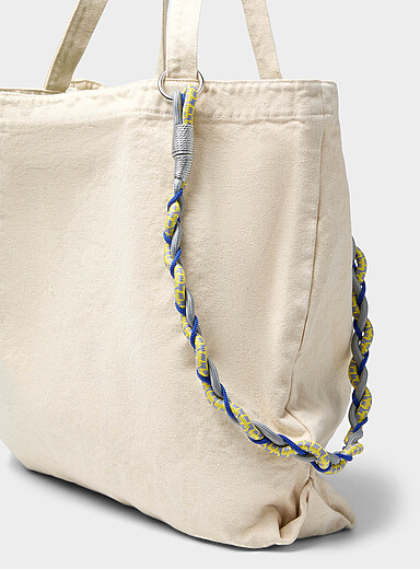 Patterned cord charm keychain