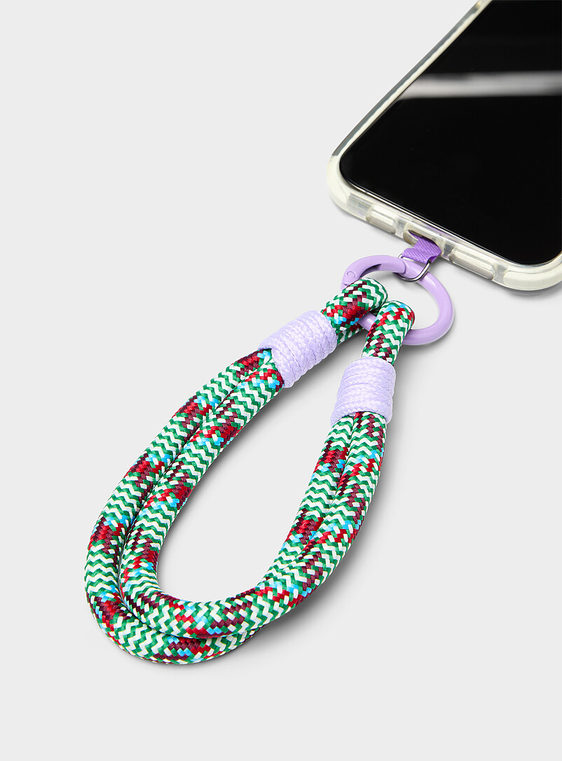 Colourful Cord Charm Keychain