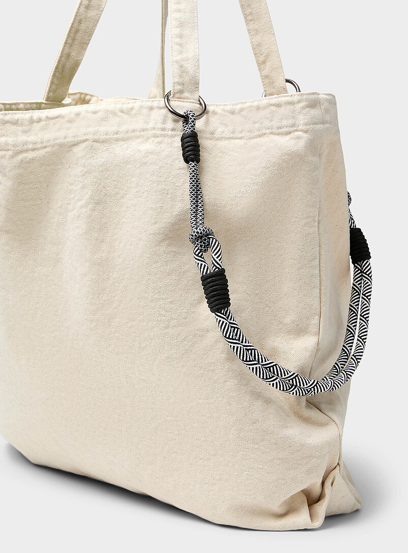 Patterned Cord Charm Keychain