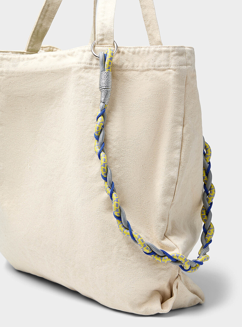 Patterned Cord Charm Keychain