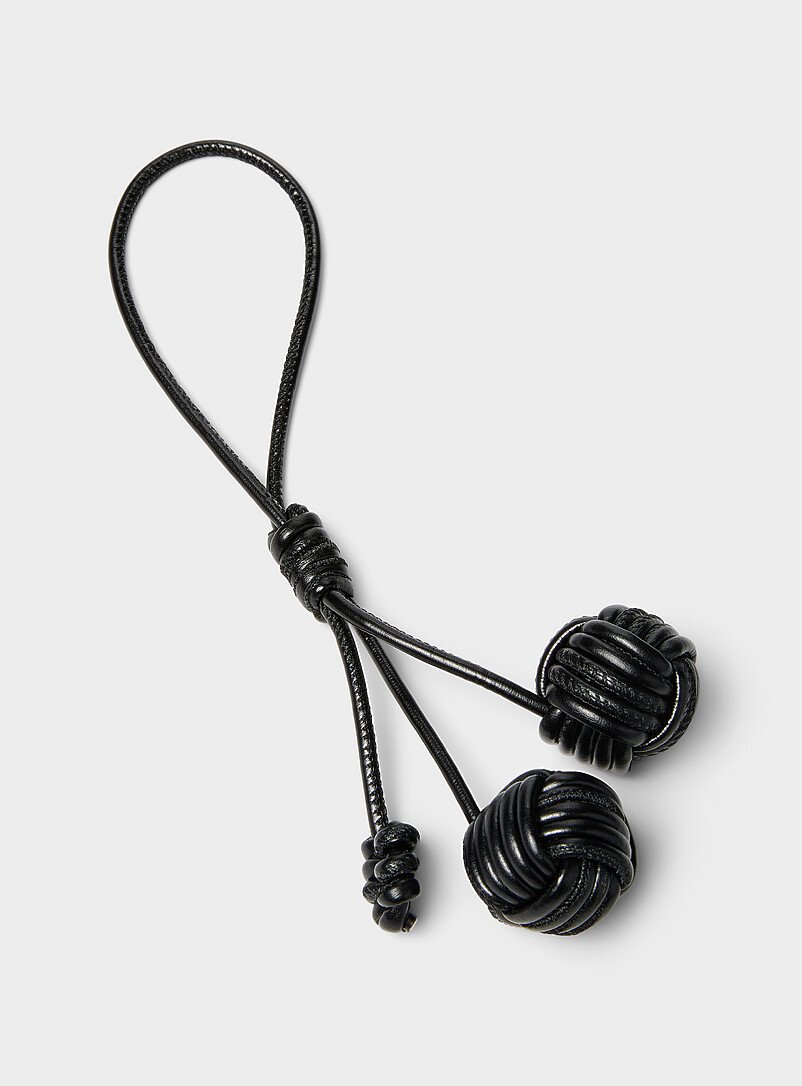 Faux-Leather Cherry Bag Charm