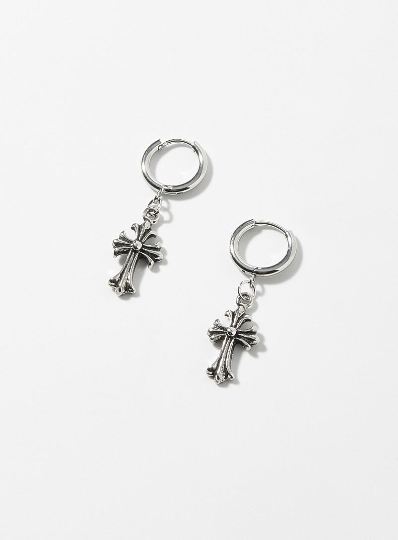 Gothic cross earrings product image (primary)