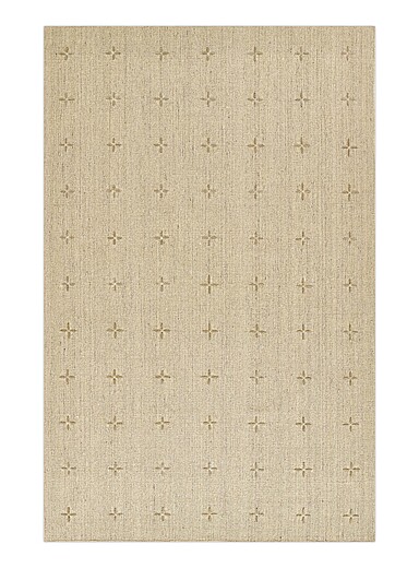 Momeni Ivory/Cream Beige Oliver topstitched mini-patterns handcrafted rug See available sizes