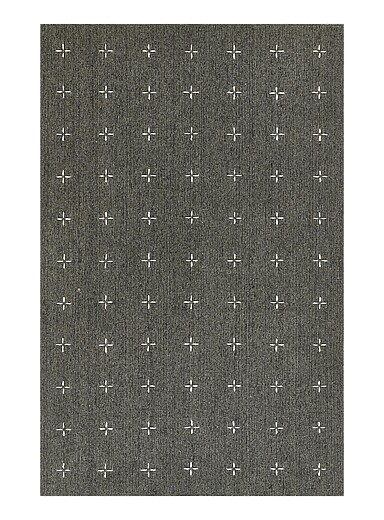 Momeni Slate Grey Oliver topstitched mini-patterns handcrafted rug See available sizes