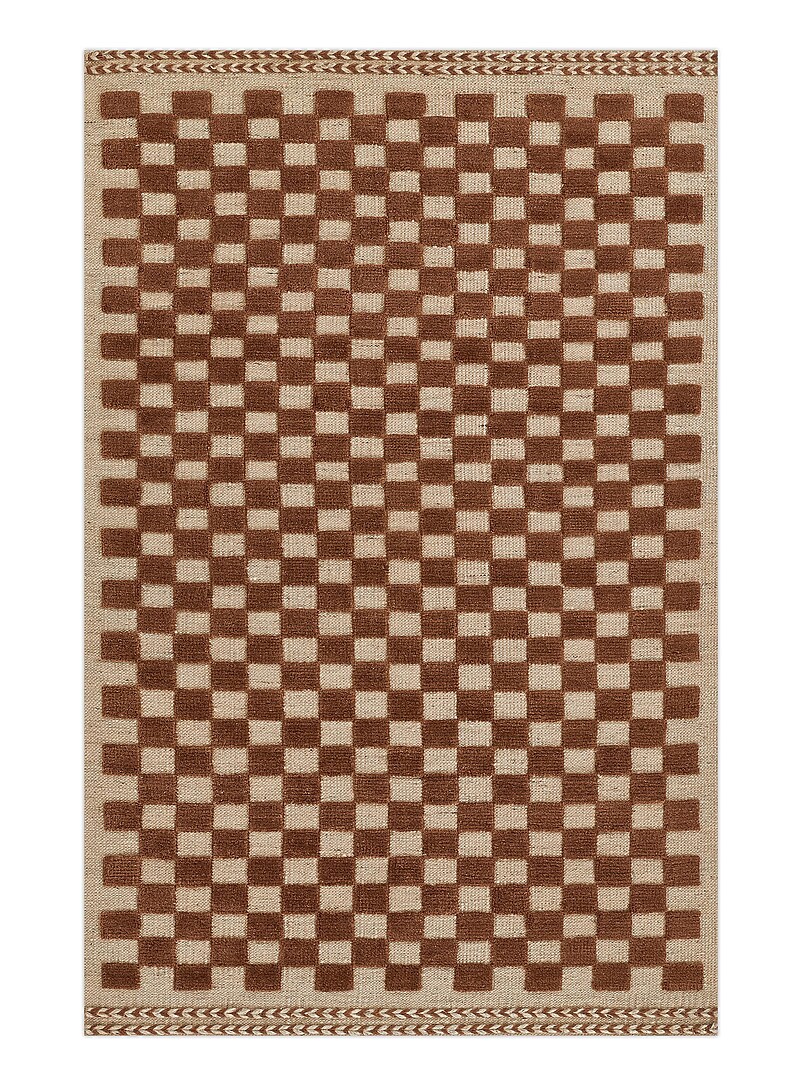 Momeni: Le tapis artisanal minicarreaux bicolores Willow Voir nos formats offerts Vert &agrave; motifs