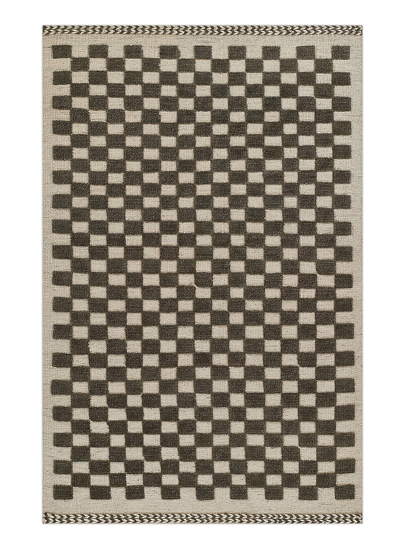 Momeni: Le tapis artisanal minicarreaux bicolores Willow Voir nos formats offerts Vert &agrave; motifs