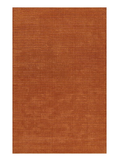 Momeni Copper/Rust Asher engraved lines handcrafted wool rug See available sizes