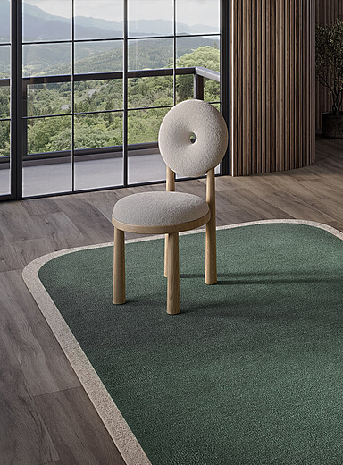 Momeni: Le tapis artisanal contour accent Novogratz Tallulah Voir nos formats offerts Vert bouteille - Sapin