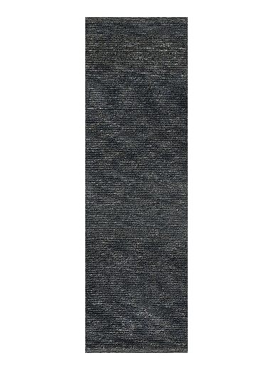 Momeni: Le tapis de couloir artisanal touffet&eacute; laine unie Bebe 70 x 245 cm Gris ardoise