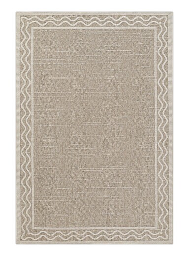 Momeni Light Grey Saybrook Erin Gates wavy lines indoor-outdoor rug See available sizes