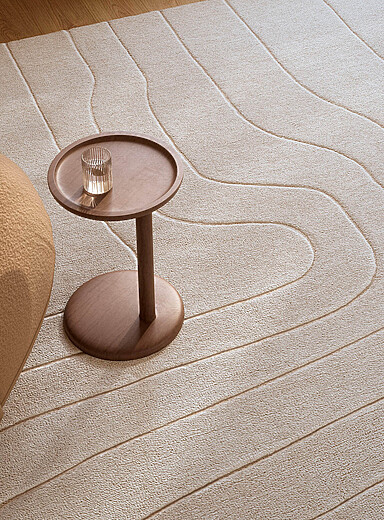 Momeni Off White Canyon linear pattern pure wool rug See available sizes