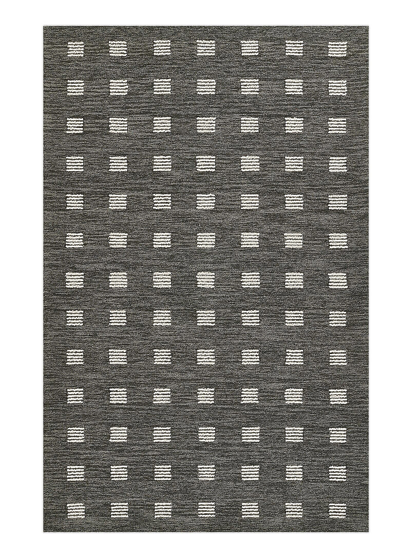 Archer beige checkers tufted wool handwoven rug See available sizes product image 2