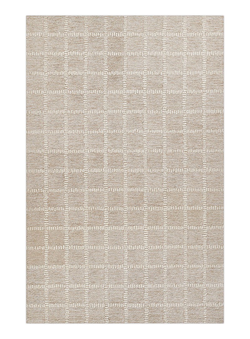 Archer tufted wool grid pattern handcrafted rug See available sizes product image 2