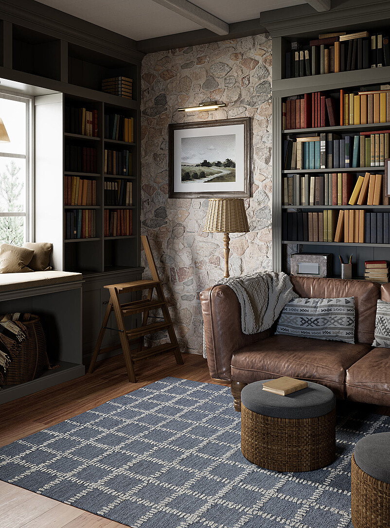 Archer Tufted Wool Grid Pattern Handcrafted Rug See Available Sizes