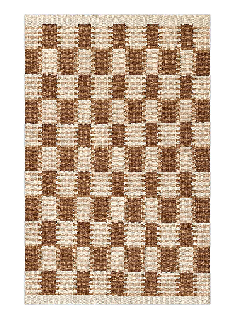 Scandi striped plaid handcrafted rug See available sizes product image 2