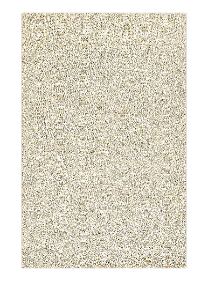 Archer tufted wool wavy lines handcrafted rug See available sizes product image 2