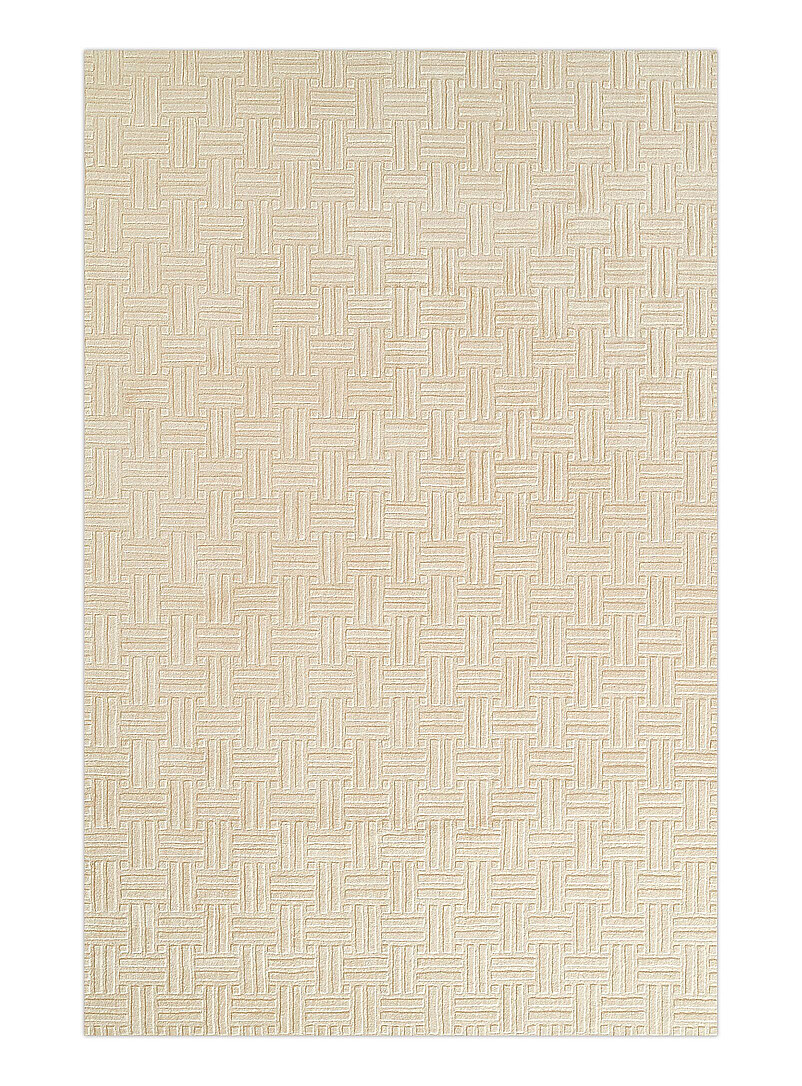 Contour embossed labyrinth handwoven rug See available sizes product image 2