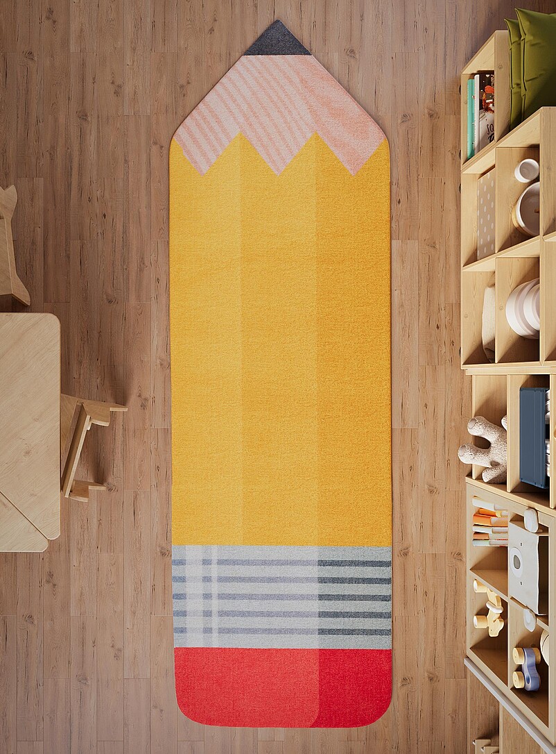Playground pencil children's mat 70 x 230 cm product image (primary)