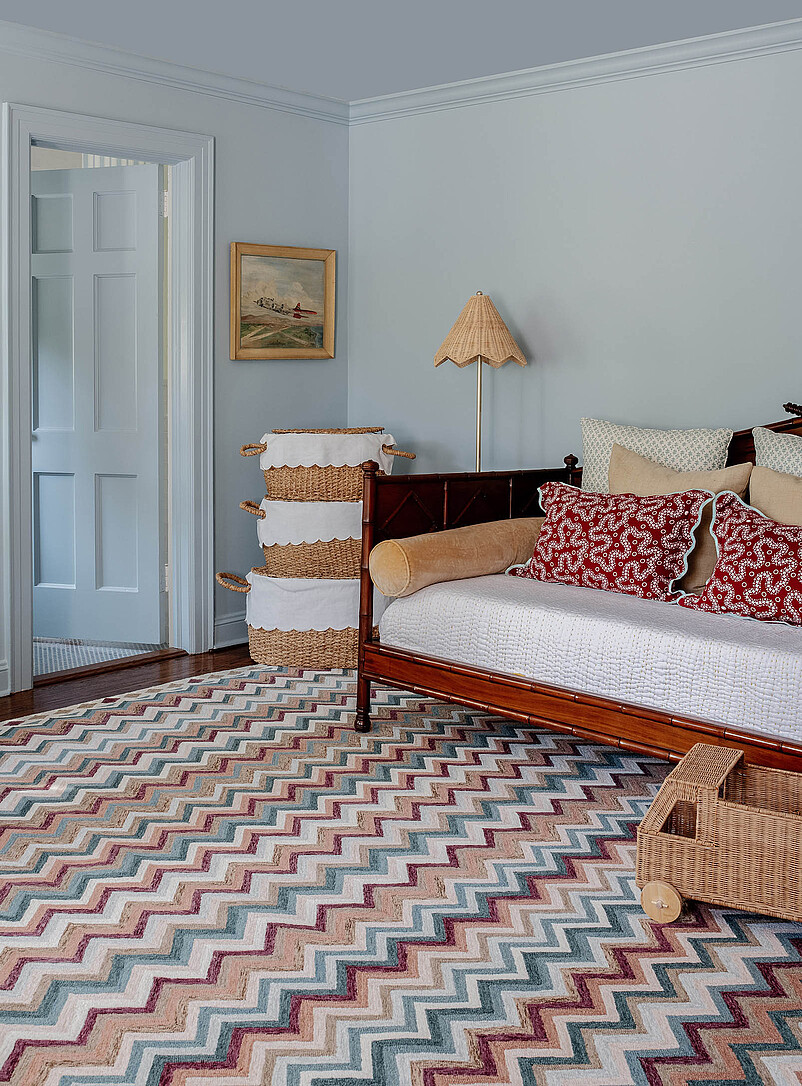 Abbott zigzag stripes pure wool rug See available sizes product image (primary)