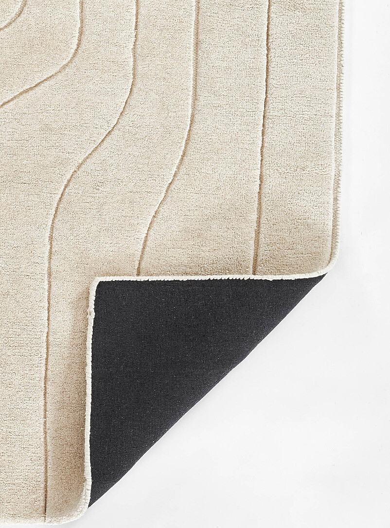 Canyon linear pattern pure wool rug See available sizes product image 3
