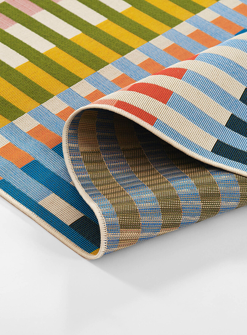 Icon colourful stripes indoor-outdoor rug See available sizes product image 3