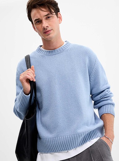 Le chandail col rond en cachemire <b>Collection exclusive d'Italie</b>