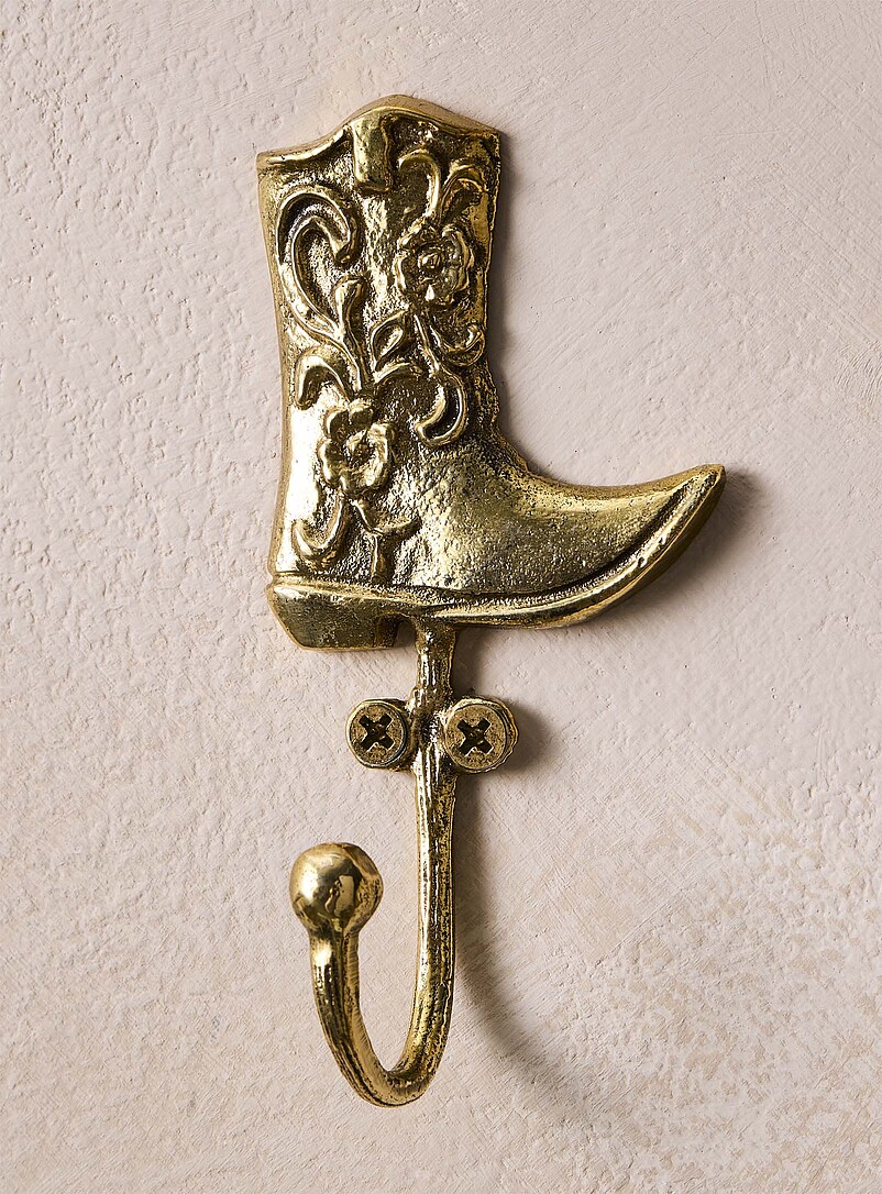Doing Goods Gold Dallas Boot wall hook