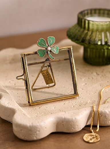 Le minicadre tr&egrave;fle chanceux Lucky Clover