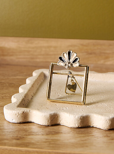 Doing Goods: Le minicadre coquillage Rosie Roset Or