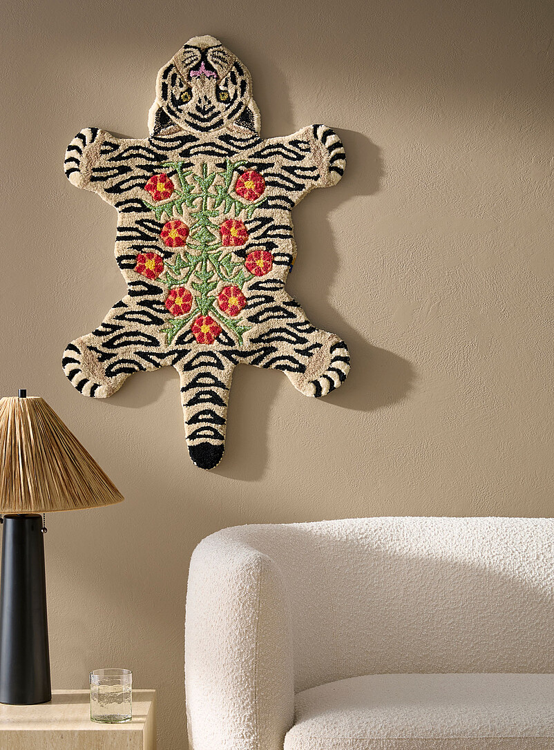 Jill pure wool tufted tiger rug 62 x 90 cm product image 2