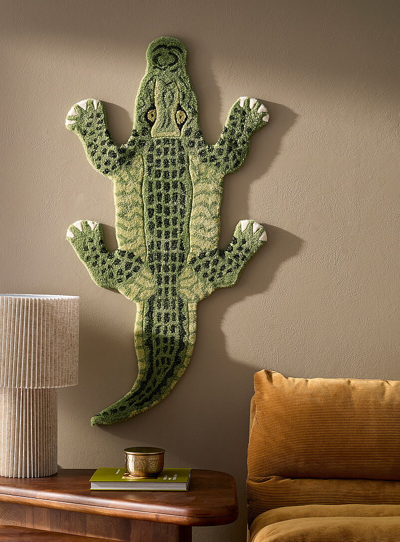 Coolio pure wool tufted crocodile rug 61 x 122 cm product image 2