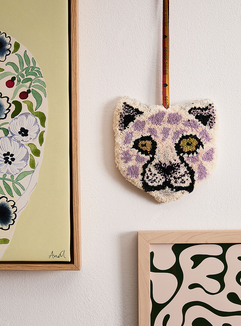 Lilly Leopard small hanging tufted rug product image (primary)
