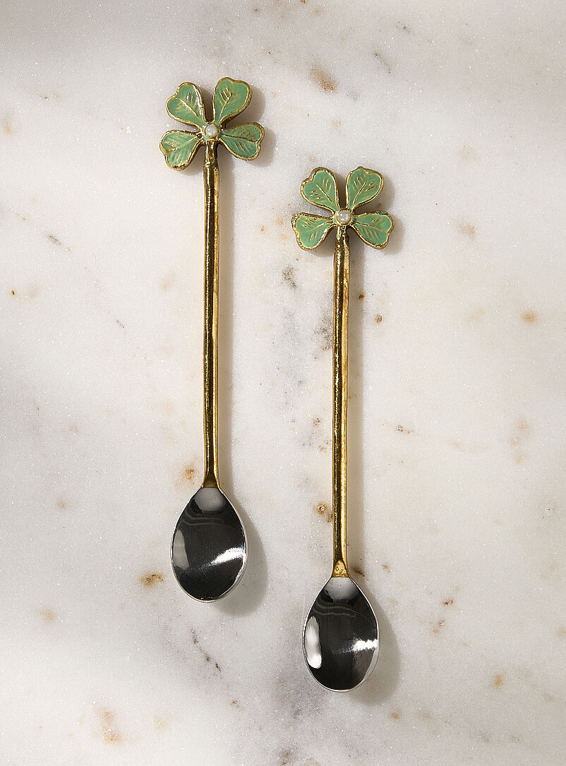 Lucky Clover small spoons Set of 2 product image (primary)