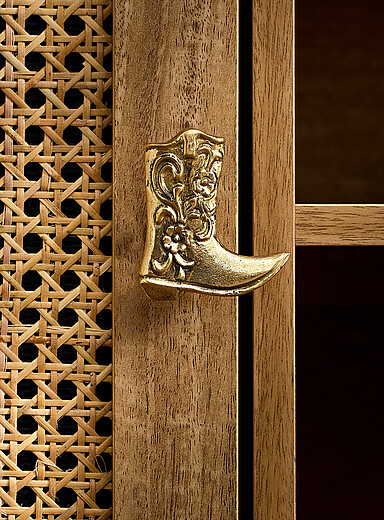 Cowboy boot cabinet knob