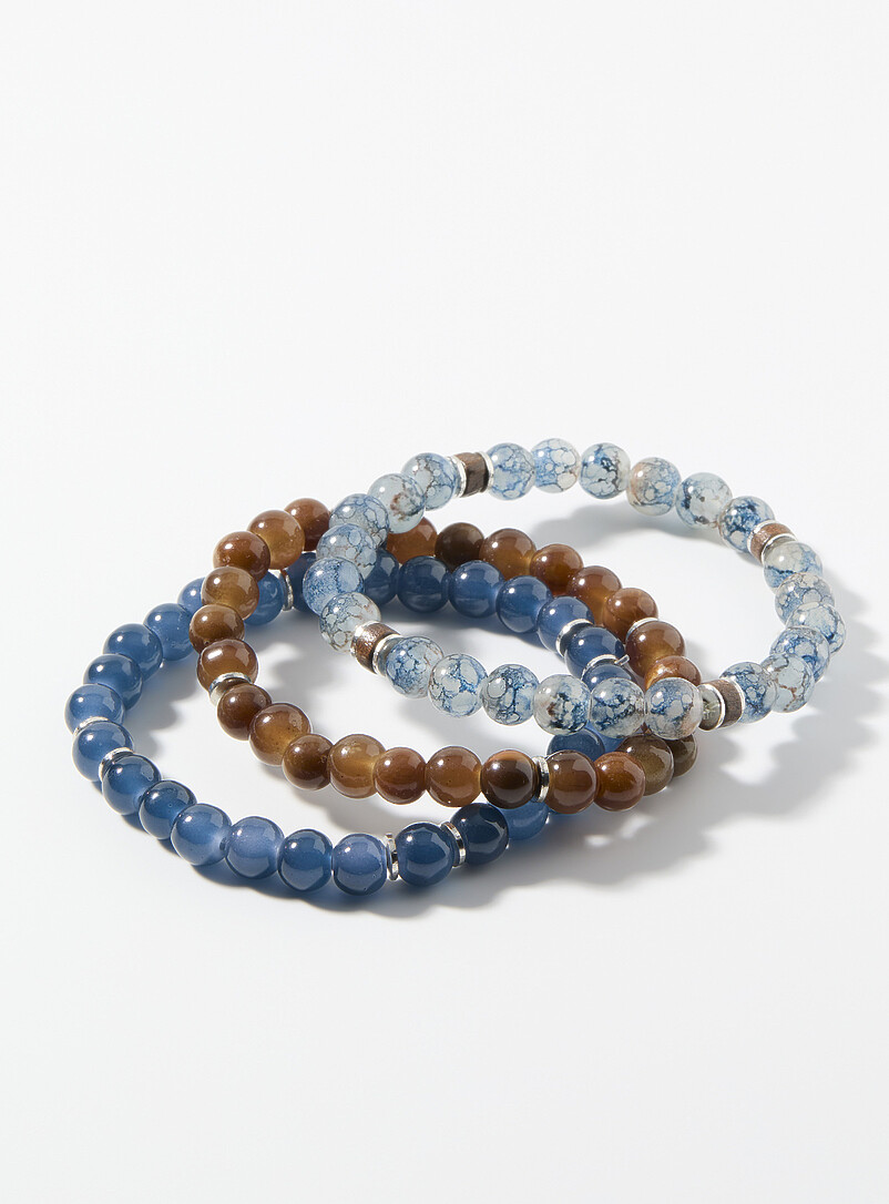 Beaded bracelet trio product image (primary)