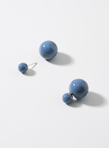 Solid bead earrings