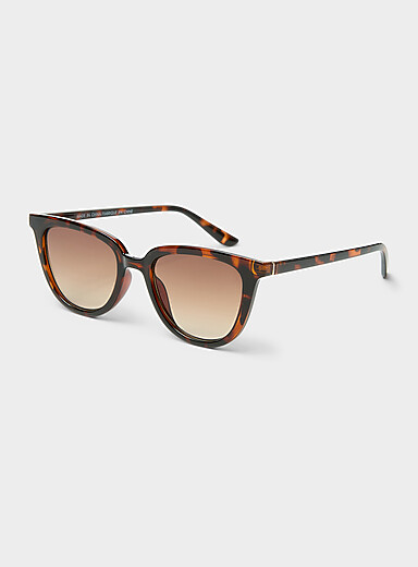 Les lunettes de soleil carr&eacute;es arrondies Blue Chip