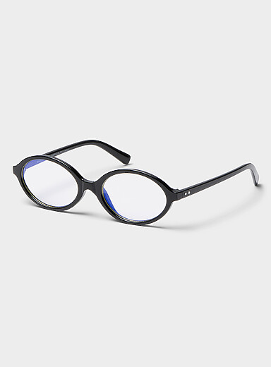 Bocce retro oval glasses Blue Light Blocking