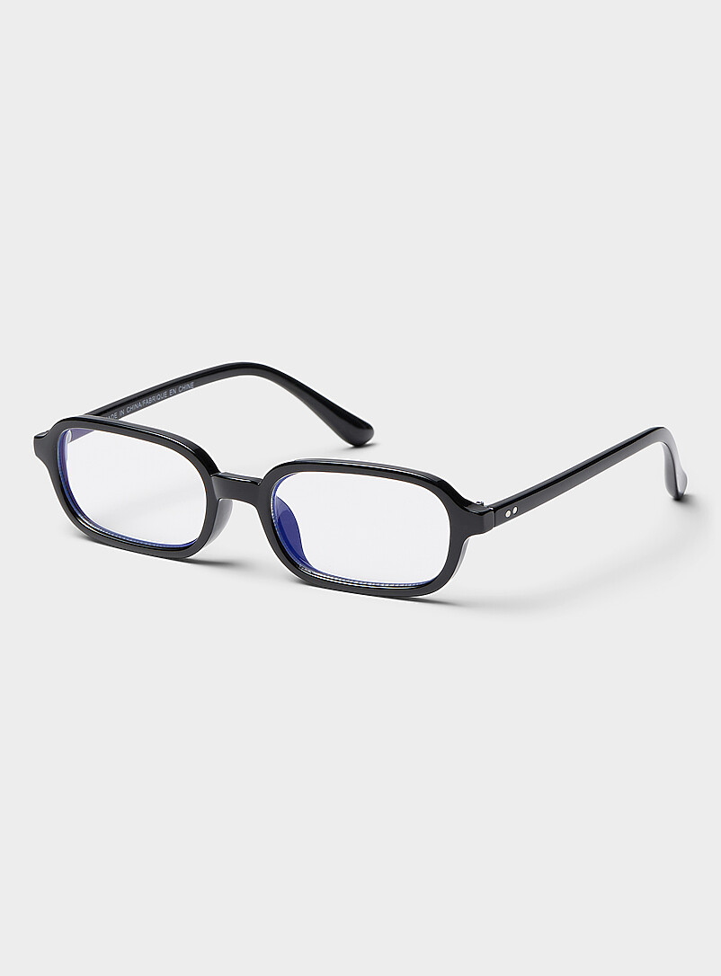 Replay shrunken rectangular glasses Blue Light Blocking product image (primary)