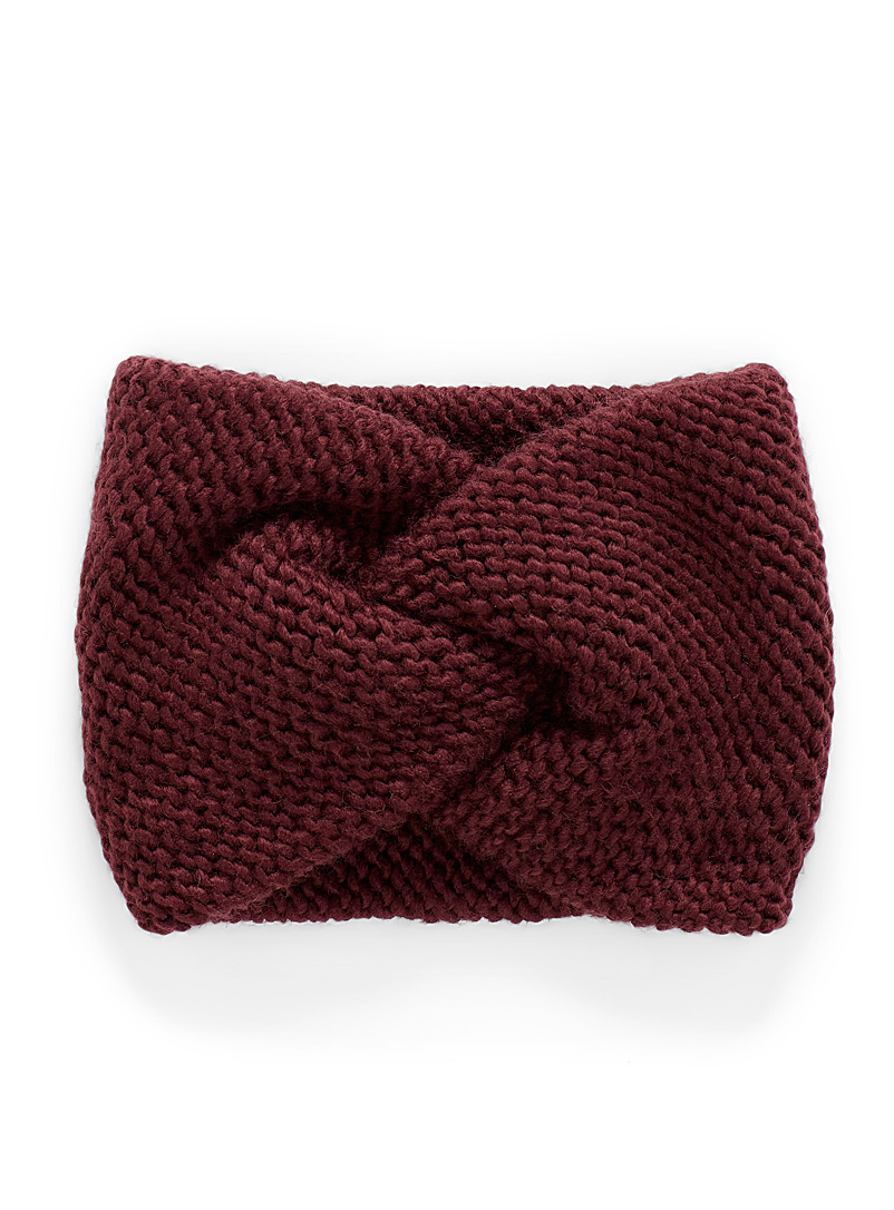 Simons Ruby Red Twisted XL headband for women