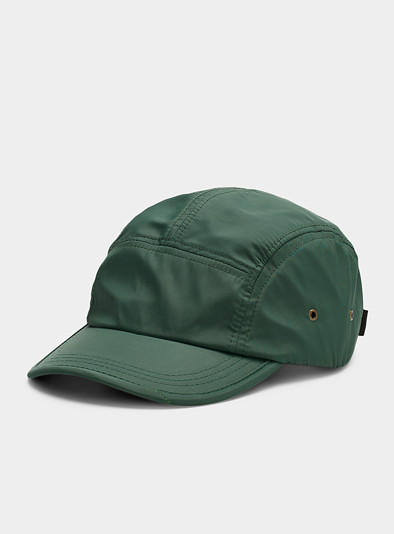 Le 31 Mossy Green Canvas 5-panel cap for men