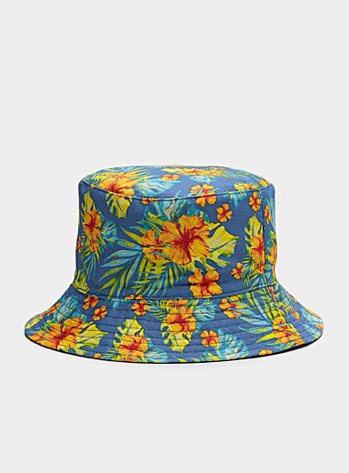Orange hibiscus bucket hat | Le 31 | Shop Men's Hats | Simons