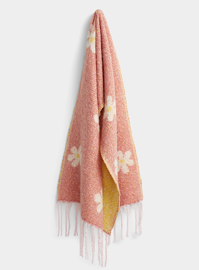 Simons Pink Irresistible daisy scarf for women