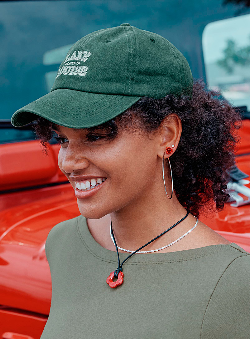Simons Green Destination faded cap for women