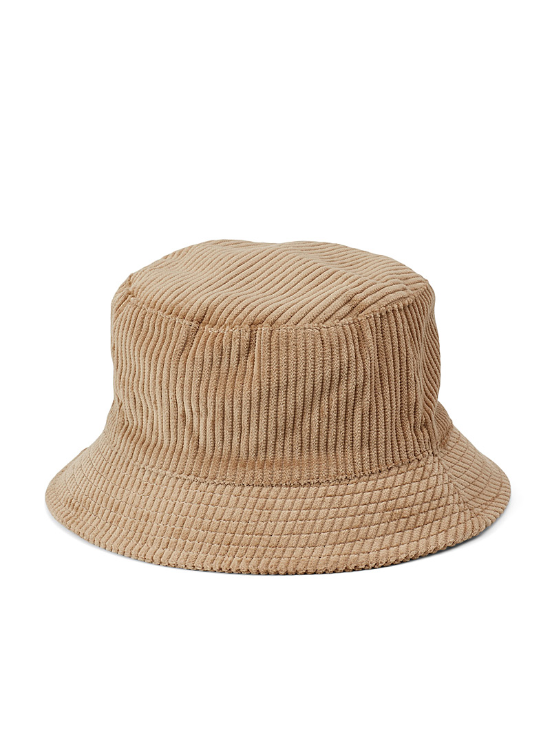 Simons Black Corduroy bucket hat for women
