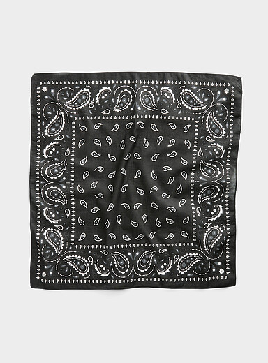 Le 31: Le bandana pur coton Noir pour homme