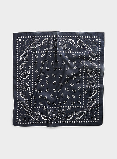 Le 31: Le bandana pur coton Noir pour homme