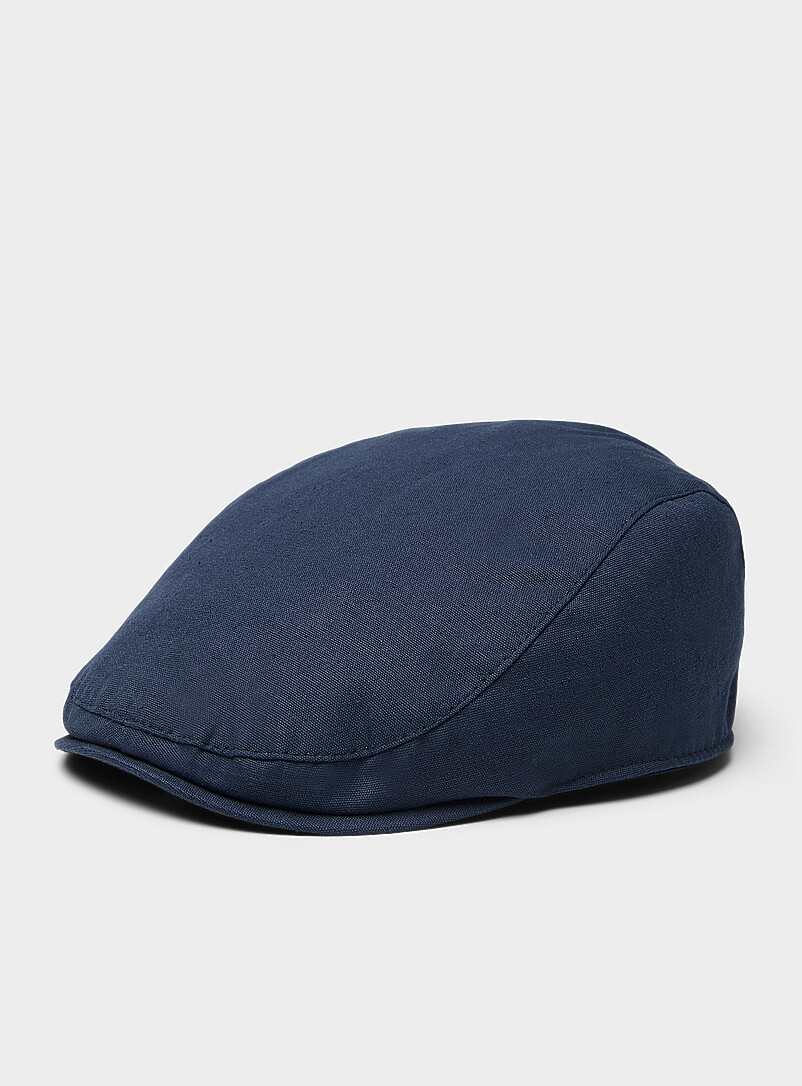 Le 31 Off White Linen driver cap for men