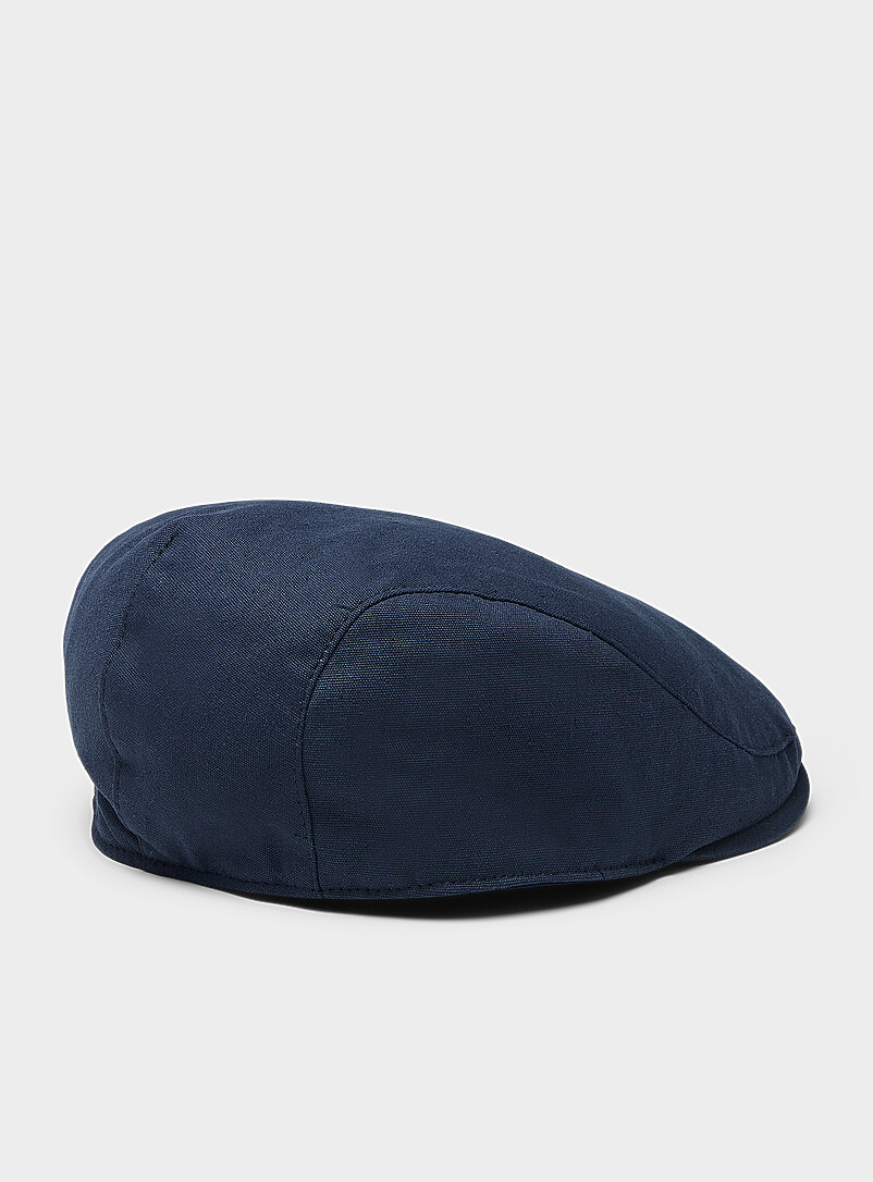 Le 31 Off White Linen driver cap for men